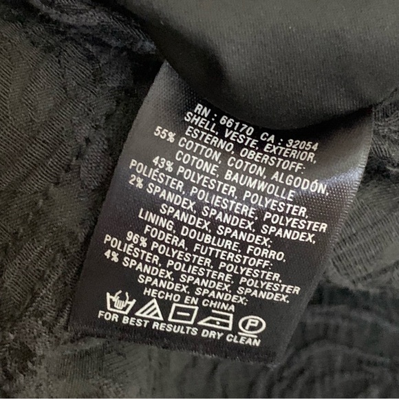 VANESSA VIRGINIA Black Floral Debossed Pencil Skirt Size 8 ANTHROPOLOGIE - Picture 8 of 9